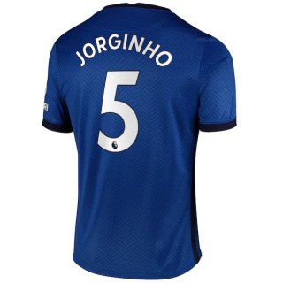 Maillot Chelsea NO.5 Jorginho Domicile 2020 2021 Bleu