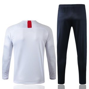 Survetement Paris Saint Germain 2019 2020 Blanc Bleu Rouge