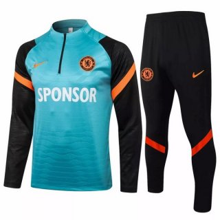 Survetement Chelsea 2021 2022 Vert Noir Orange