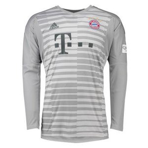 Maillot Bayern Munich Domicile ML Gardien 2018 2019 Gris