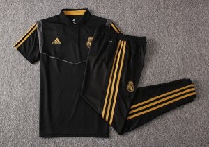 Polo Ensemble Complet Real Madrid 2019 2020 Negro Gris