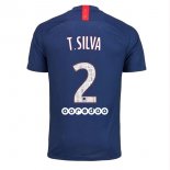 Maillot Paris Saint Germain NO.2 T.Silva Domicile 2019 2020 Bleu