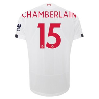 Maillot Liverpool NO.15 Chamberlain Exterieur 2019 2020 Blanc