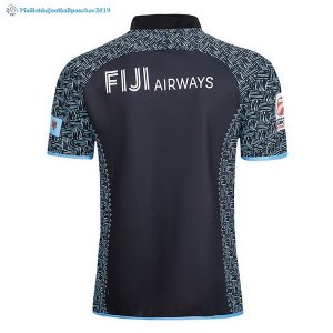 Maillot Rugby Fiyi Exterieur 2018 2019 Noir