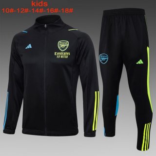 Enfant Survetement Arsenal 2024 Noir 2 Enfant Survetement Arsenal 2024 Noir 2