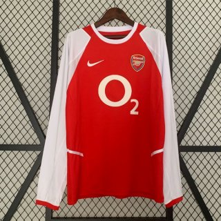 Thailande Maillot Arsenal Domicile ML Retro 2002 2004 Thailande Maillot Arsenal Domicile ML Retro 2002 2004