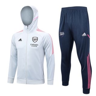 Sweat Shirt Capuche Arsenal 2023-2024 Gris Bleu Sweat Shirt Capuche Arsenal 2023-2024 Gris Bleu