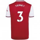 Maillot Arsenal NO.3 Tierney Domicile 2019 2020 Rouge