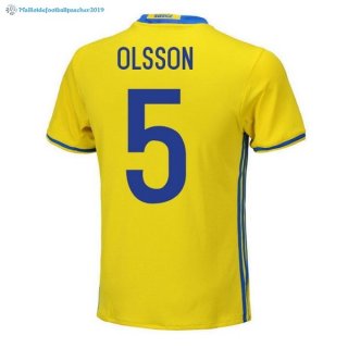 Maillot Sweden Domicile Olsson 2018 Jaune Maillot Sweden Domicile Olsson 2018 Jaune