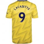 Maillot Arsenal NO.9 Lacazette Exterieur 2019 2020 Jaune