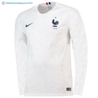 Maillot France Exterieur ML 2018 Blanc Maillot France Exterieur ML 2018 Blanc