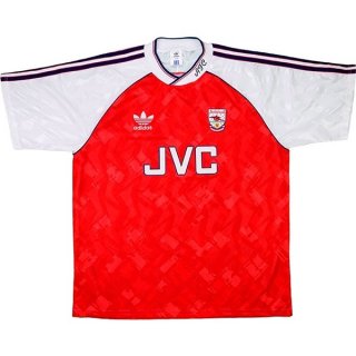 Maillot Arsenal Domicile Retro 1990 1992 Rouge Maillot Arsenal Domicile Retro 1990 1992 Rouge