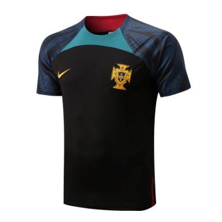 Maillot Entrenamien Portugal 2022 2023 Noir Bleu