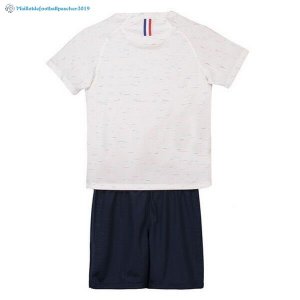 Maillot France Exterieur Enfant 2018 Blanc