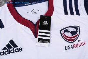 Maillot Rugby États-Unis Domicile 2017 2018 Blanc