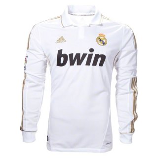 Maillot Real Madrid Domicile ML Retro 11 12 Blanc