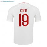 Maillot Angleterre Domicile Cook 2018 Blanc