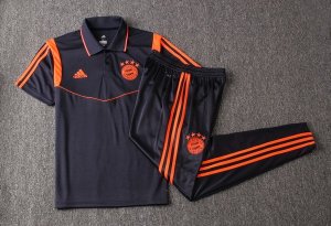 Polo Ensemble Complet Bayern Munich 2019 2020 Bleu Orange