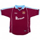 Thailande Maillot West Ham United FILA Replica Domicile Retro 1999 2000 Rouge