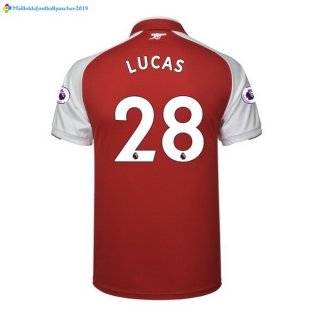 Maillot Arsenal Domicile Lucas 2017 2018 Maillot Arsenal Domicile Lucas 2017 2018