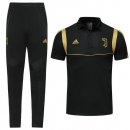 Polo Ensemble Complet Juventus 2019 2020 Noir Jaune