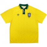 Maillot Brasil Domicile Retro 1991 1993 Jaune