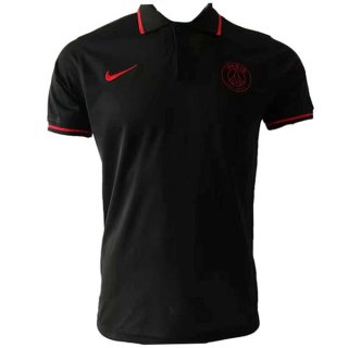 Polo Paris Saint Germain 2019 2020 Noir Rouge Polo Paris Saint Germain 2019 2020 Noir Rouge