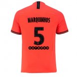 JORDAN Maillot Paris Saint Germain NO.5 Marquinhos Exterieur 2019 2020 Orange