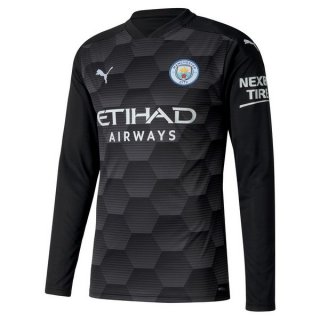 Thailande Maillot Manchester City Domicile ML Gardien 2020 2021 Noir