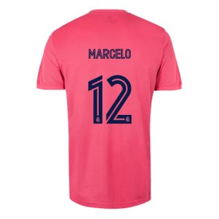 Maillot Real Madrid Exterieur NO.12 Marcelo 2020 2021 Rose