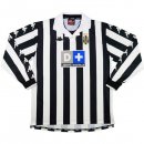 Maillot Juventus Domicile ML Retro 1999 2000 Noir Blanc