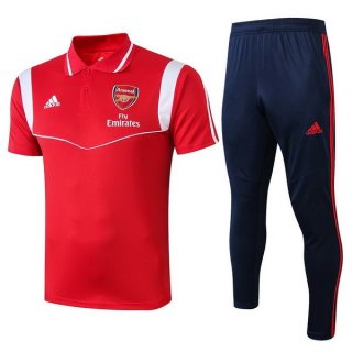 Polo Arsenal Ensemble Complet 2019 2020 Rouge Blanc