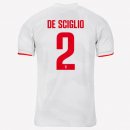 Maillot Juventus NO.2 De Sciglio Exterieur 2019 2020 Gris Blanc