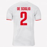 Maillot Juventus NO.2 De Sciglio Exterieur 2019 2020 Gris Blanc