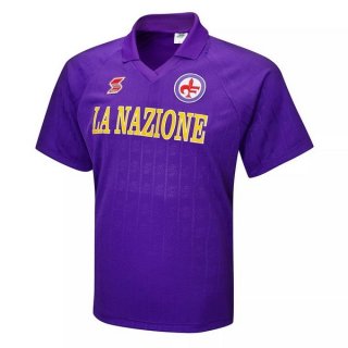 Maillot Fiorentina Domicile Retro 1989 1991 Purpura