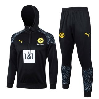 Sweat Shirt Capuche Borussia Dortmund 2024 Noir 2