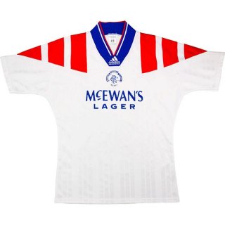 Thailande Maillot Rangers Exterieur Retro 1992 1993 Blanc