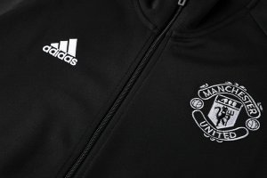 Survetement Manchester United 2019 2020 Negro Blanc