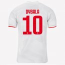 Maillot Juventus NO.10 Dybala Exterieur 2019 2020 Gris Blanc