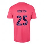 Maillot Real Madrid Exterieur NO.25 Rodrygo 2020 2021 Rose
