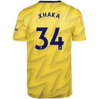 Maillot Arsenal NO.34 Xhaka Exterieur 2019 2020 Jaune Maillot Arsenal NO.34 Xhaka Exterieur 2019 2020 Jaune