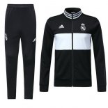 Survetement Enfant Real Madrid 2018 2019 Noir Blanc