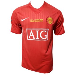 Maillot Manchester United Domicile Retro 2007 2008 Rouge Maillot Manchester United Domicile Retro 2007 2008 Rouge
