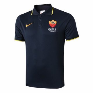 Polo AS Roma 2019 2020 Noir Jaune