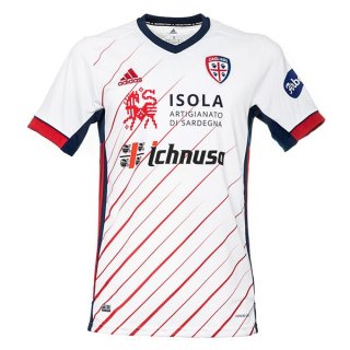 Thailande Maillot Cagliari Calcio Exterieur 2020 2021 Blanc