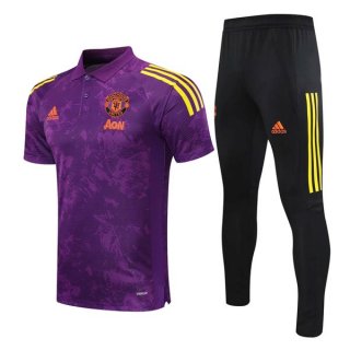 Polo Manchester United Ensemble Complet 2021 2022 Purpura Polo Manchester United Ensemble Complet 2021 2022 Purpura