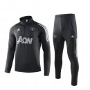 Survetement Manchester United 2019 2020 Noir Gris