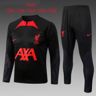 Enfant Survetement Training Liverpool 2023 Noir Rouge Enfant Survetement Training Liverpool 2023 Noir Rouge