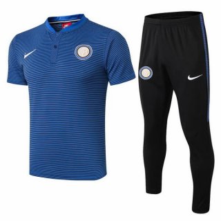 Polo Ensemble Complet Inter Milan 2018 2019 Bleu Noir Polo Ensemble Complet Inter Milan 2018 2019 Bleu Noir