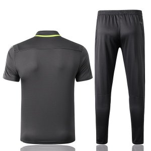 Polo Flamengo Ensemble Complet 2019 2020 Gris Vert